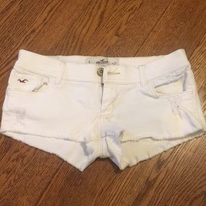 Hollister White Jean Shorts OBO